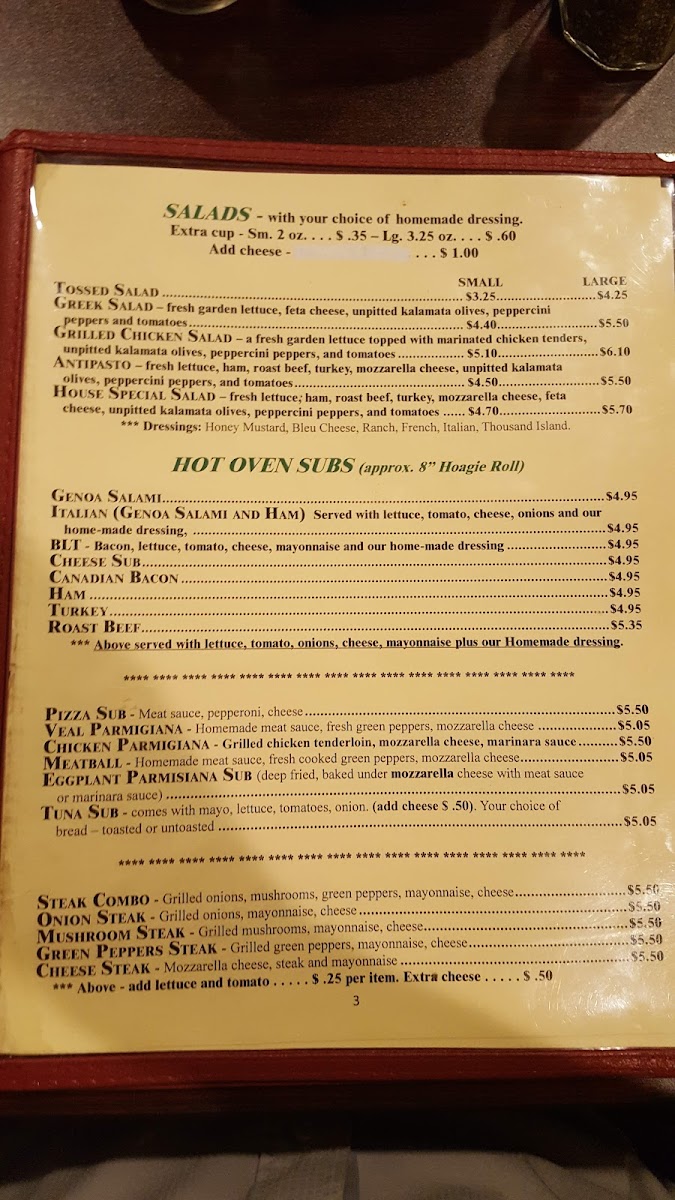 Italian Garden Restaurant Menu - Image 6